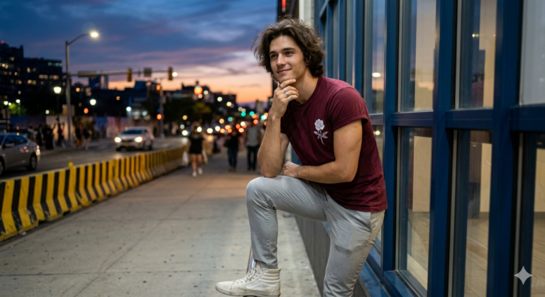 Result 1 for Urban Street Stylish Young Man Portrait AI Prompt AI Photo Editing Prompt