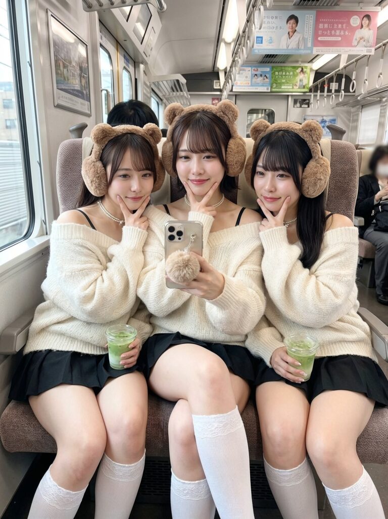 Result 1 for Kawaii Train Selfie Illustration AI Prompt AI Photo Editing Prompt