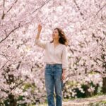 Result 2 for Cherry Blossom Spring Portrait AI Photo Editing Prompt