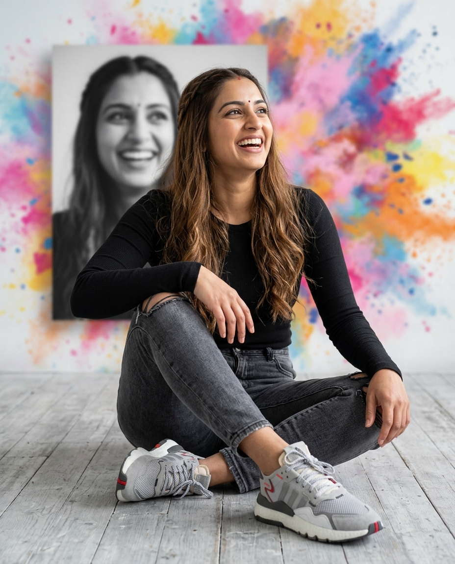 Result 2 for Shades of Happiness AI Photo Editing Prompt