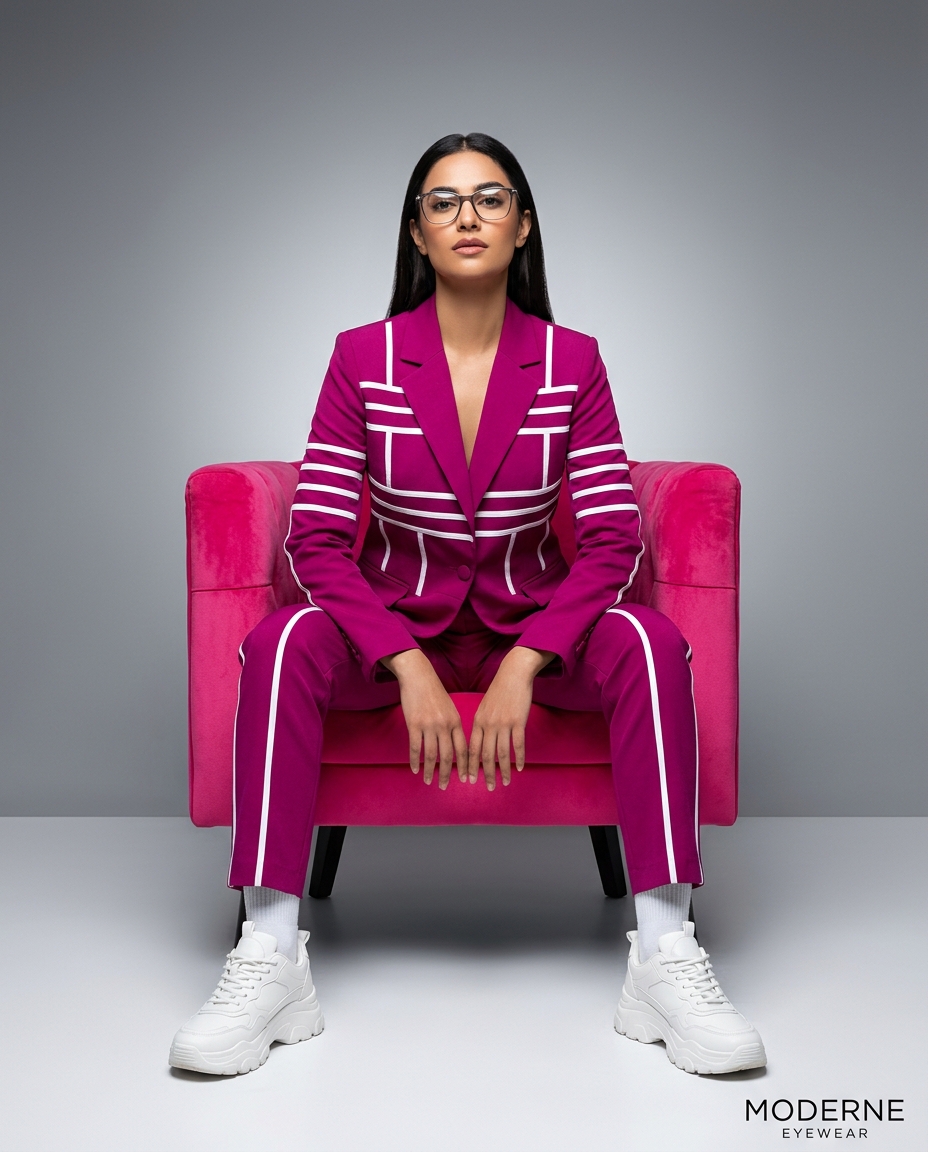 Result 1 for The Pink Plaid Power Suit AI Photo Editing Prompt