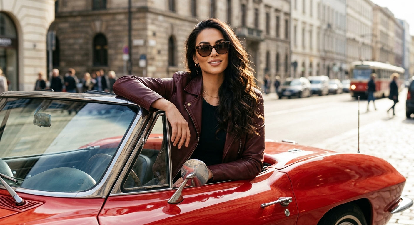 Result 1 for Leather & Lens Flare AI Photo Editing Prompt