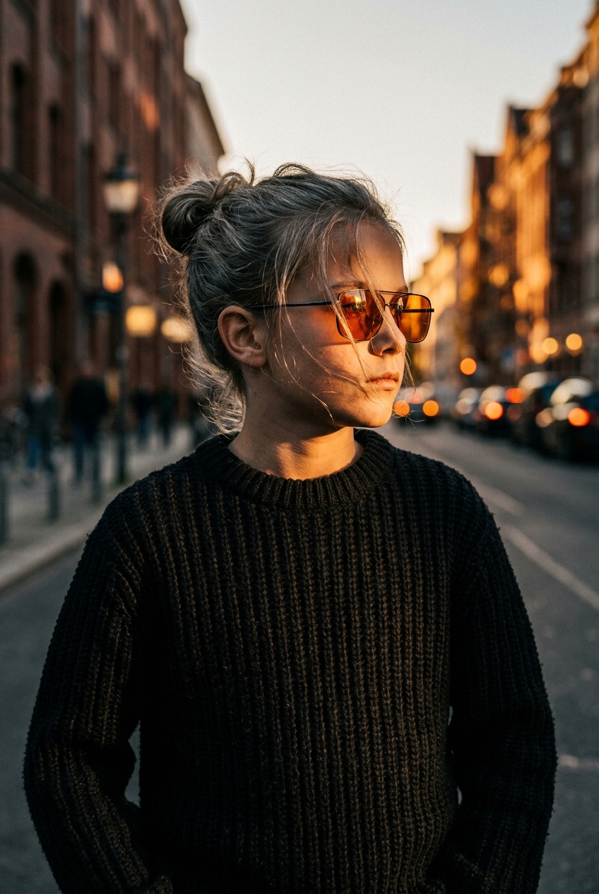 Result 3 for Modern Man Bun AI Photo Editing Prompt