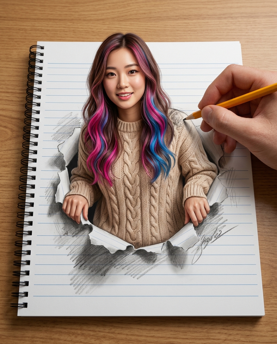 Result 1 for Drawn to Life AI Photo Editing Prompt