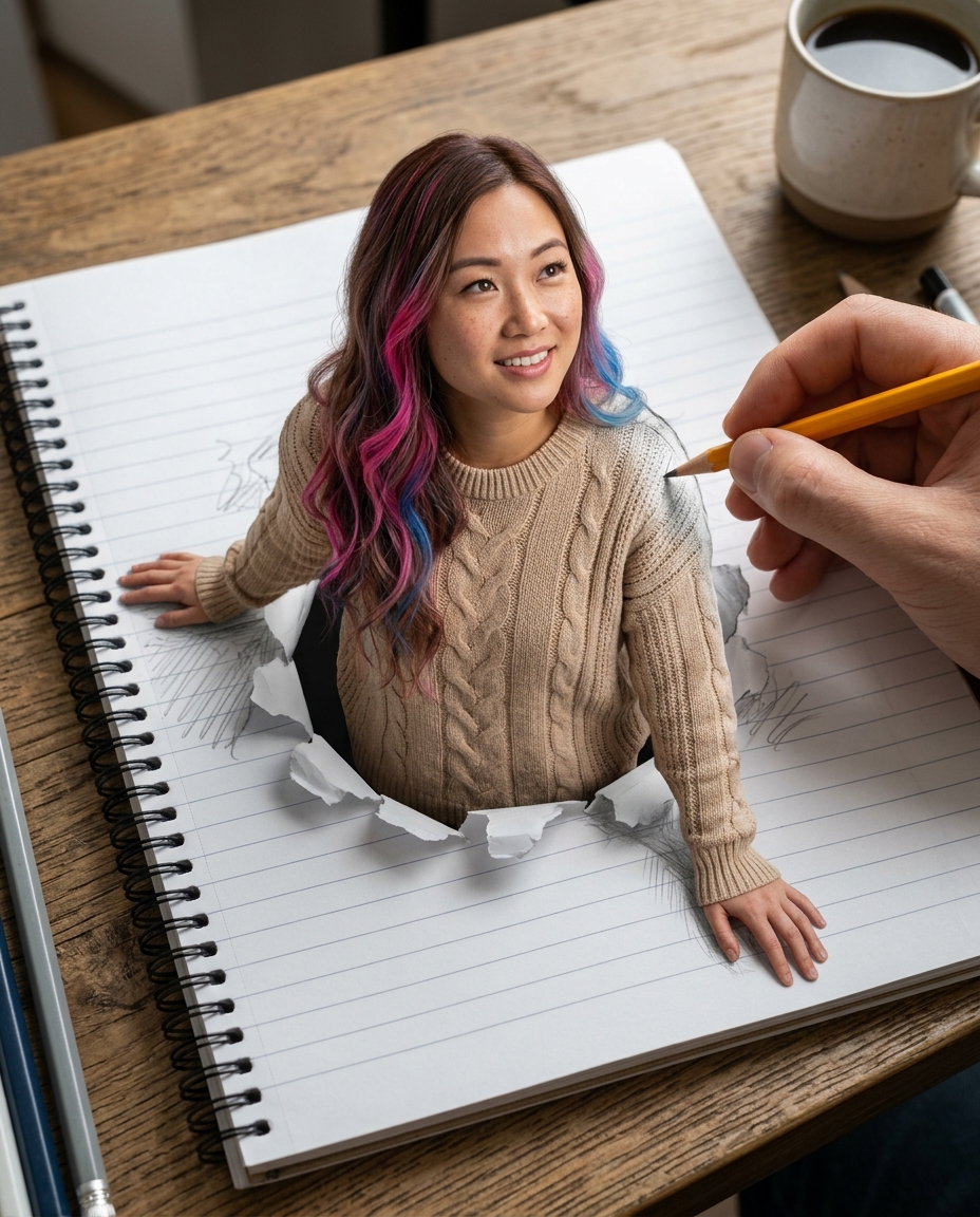 Result 3 for Drawn to Life AI Photo Editing Prompt